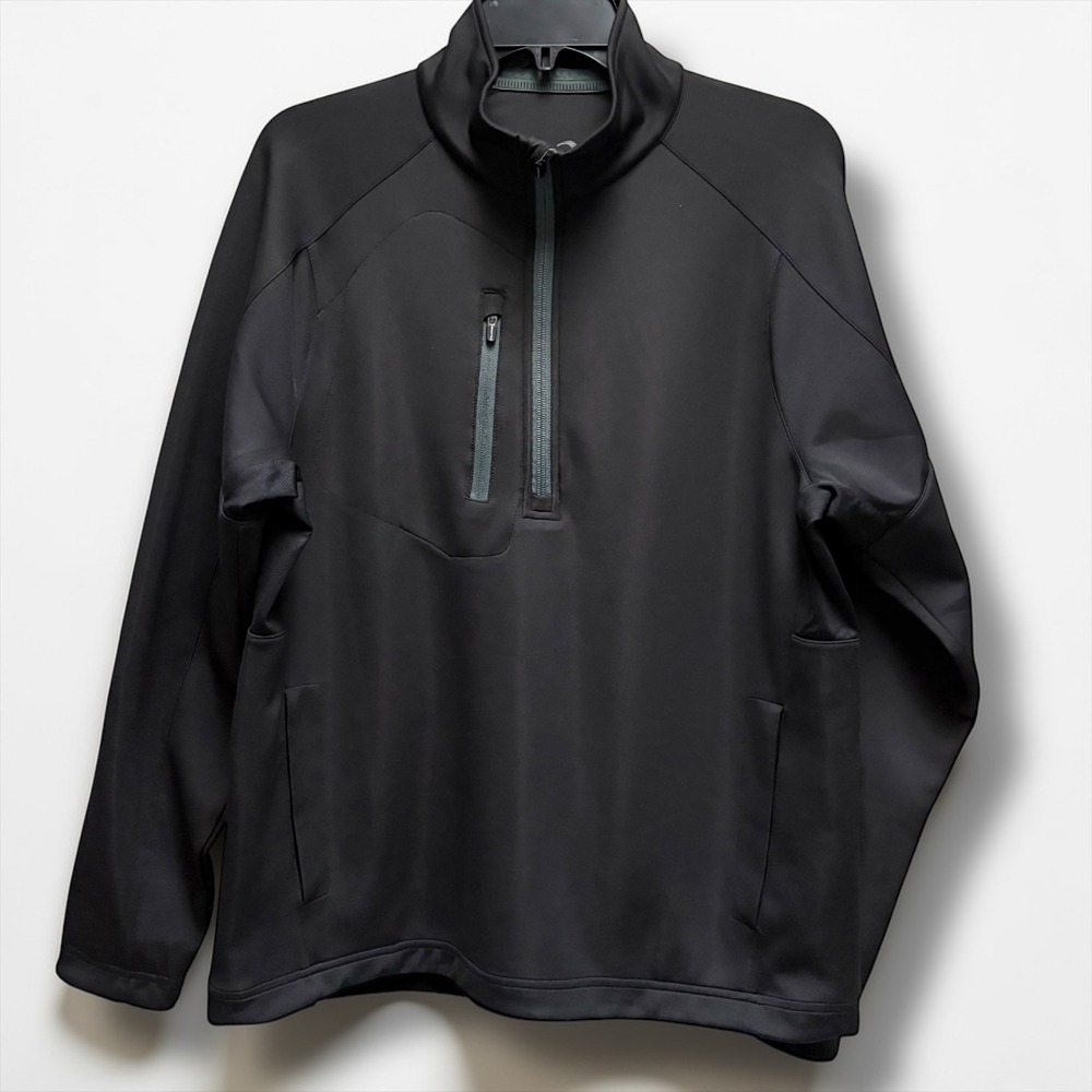 Zero Restriction Mens Black Quarter Zip Pullover Golf Jacket L330C Size Medium‎